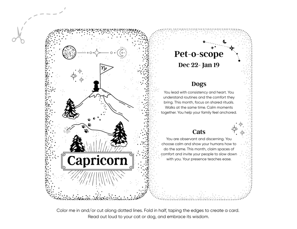 Palms & Paws Pet-o-scope for Capricorns
